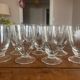 Set of 9 vintage French engraved glasses - 1950s/60s - art of the t