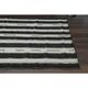 Black Beige Kilim Handmade Wool Antique Area Rug 186x291