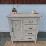 Parisian buffet, chippy paint effect