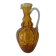 Ancient large twisted amber glass vase blown Murano 19th century