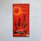 Mid-century wall art, Fat Lava wall plate by Bay Keramik