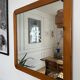 Vintage 70s pine mirror
