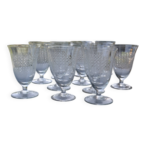 12 verres à vin/eau