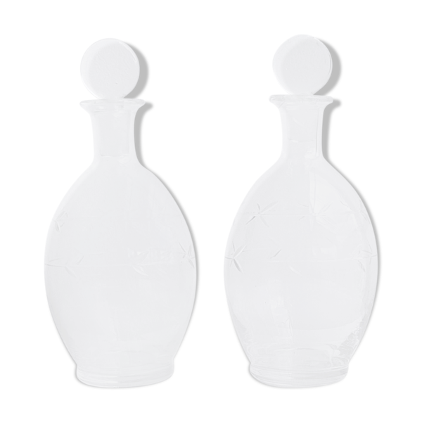 Paire de flacons en verre | Selency