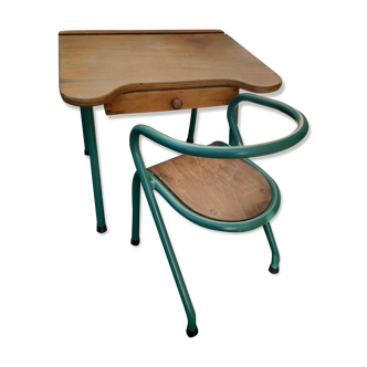 Chair set by Jacques Hitier and Mullca desk