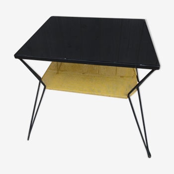 Coffee table, 50's perforated metal extra furniture