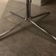 Italian leather chair foot swivel stainless metal