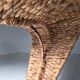 Sculptural "S" chair made of banana leaves by Marzio Checchi