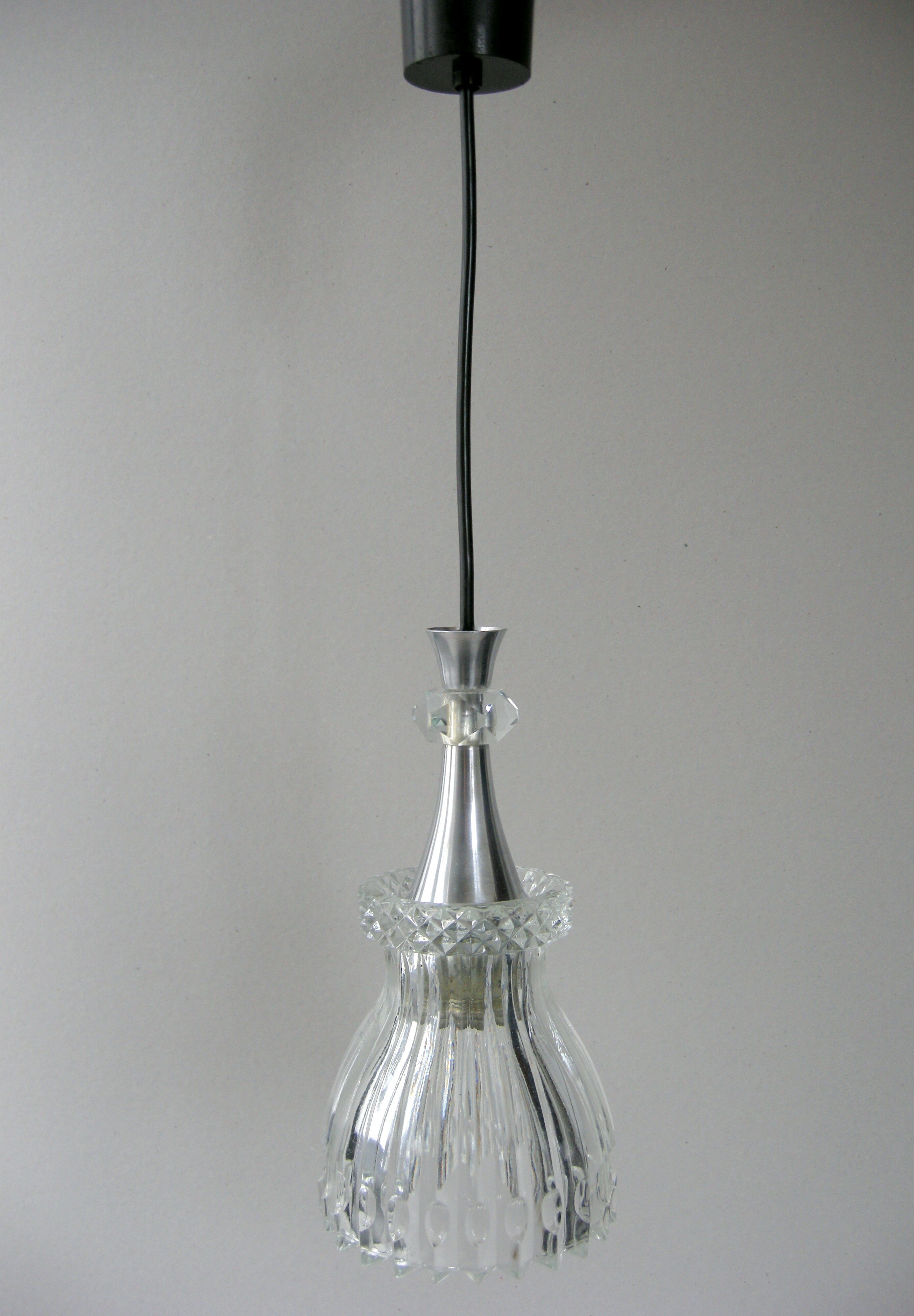 Suspension vintage 1960 verre