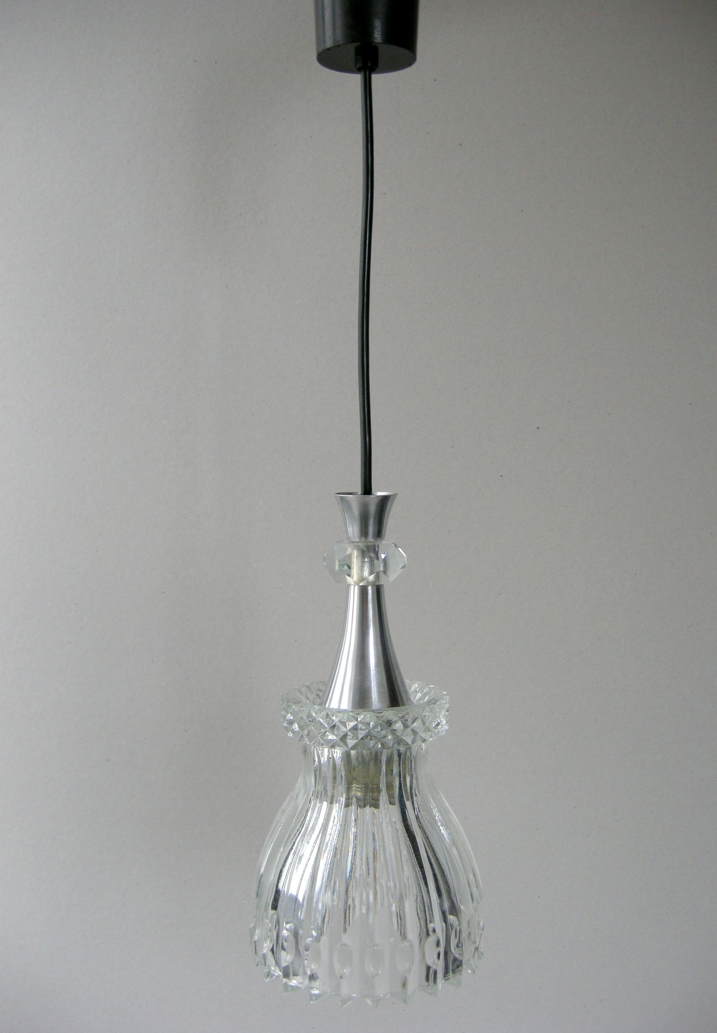 Vintage pendant lamp 1960 glass