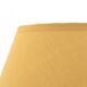 Guy Baudat stoneware ball lamp, yellow lampshade, 1970s