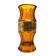 Art Deco vase, honey glass oroplastic, Moser, Czechoslovakia, 1930s