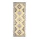 1970s Vintage Turkish Hand-Knotted Wool & Cotton Beige Rug 136x388