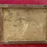 1860s French Barbizon Oil on Canvas – Village Bridge & Riverscape