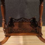 Table octogonale en bois marqueté du XXe siècle