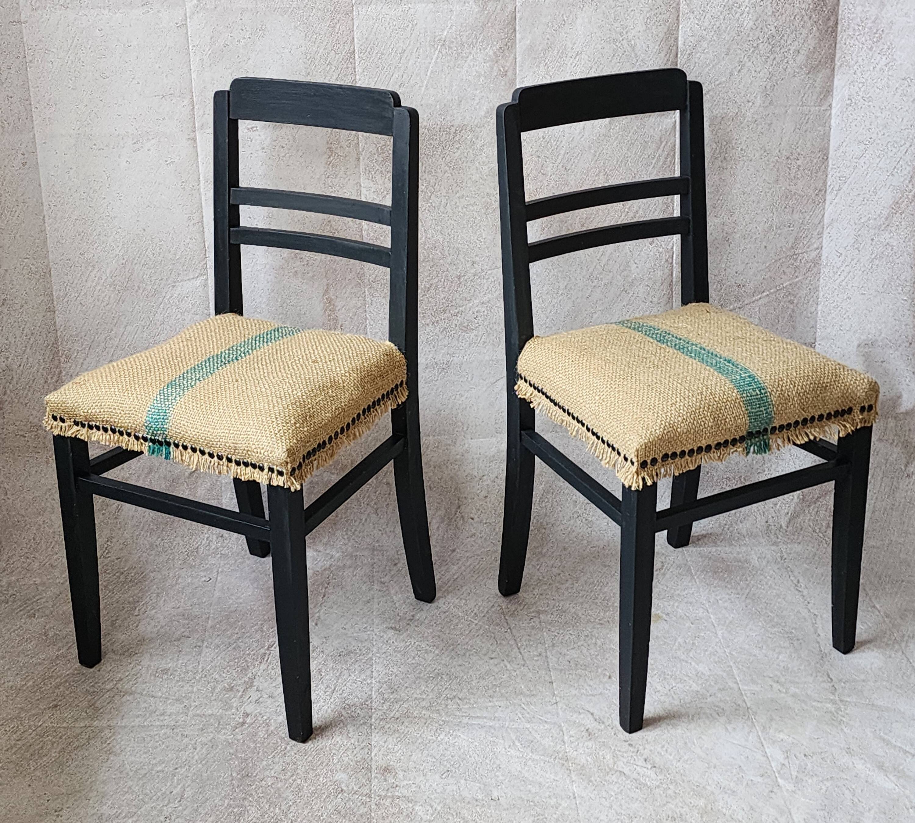 Paire de chaises Art déco