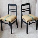 Paire de chaises Art déco