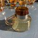 8 cups vintage steel and glass Italy