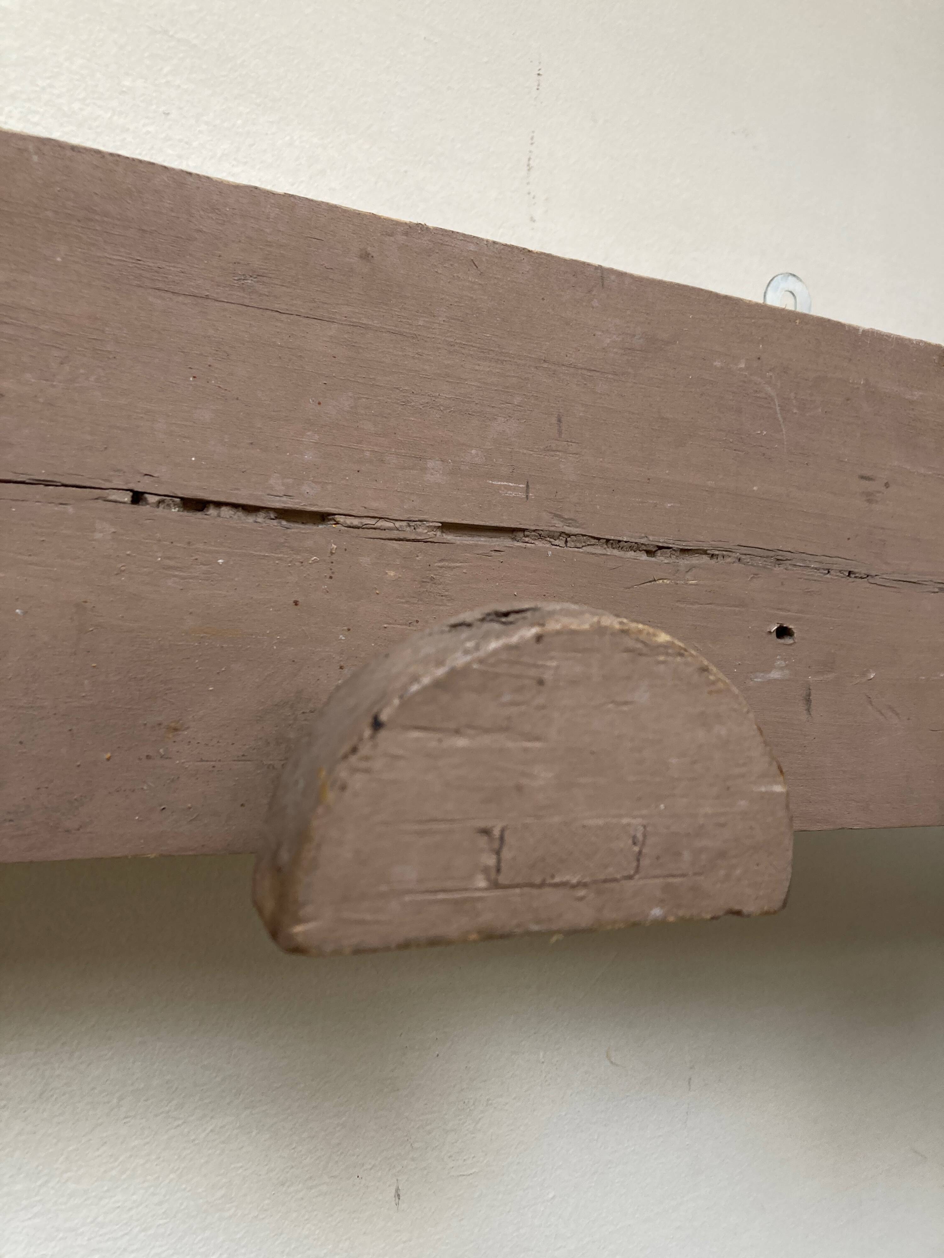 Hudson farm hook folk art original patina 135cm