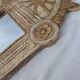 Antique carved wooden mirror – Indian craftsmanship – Authentic patina