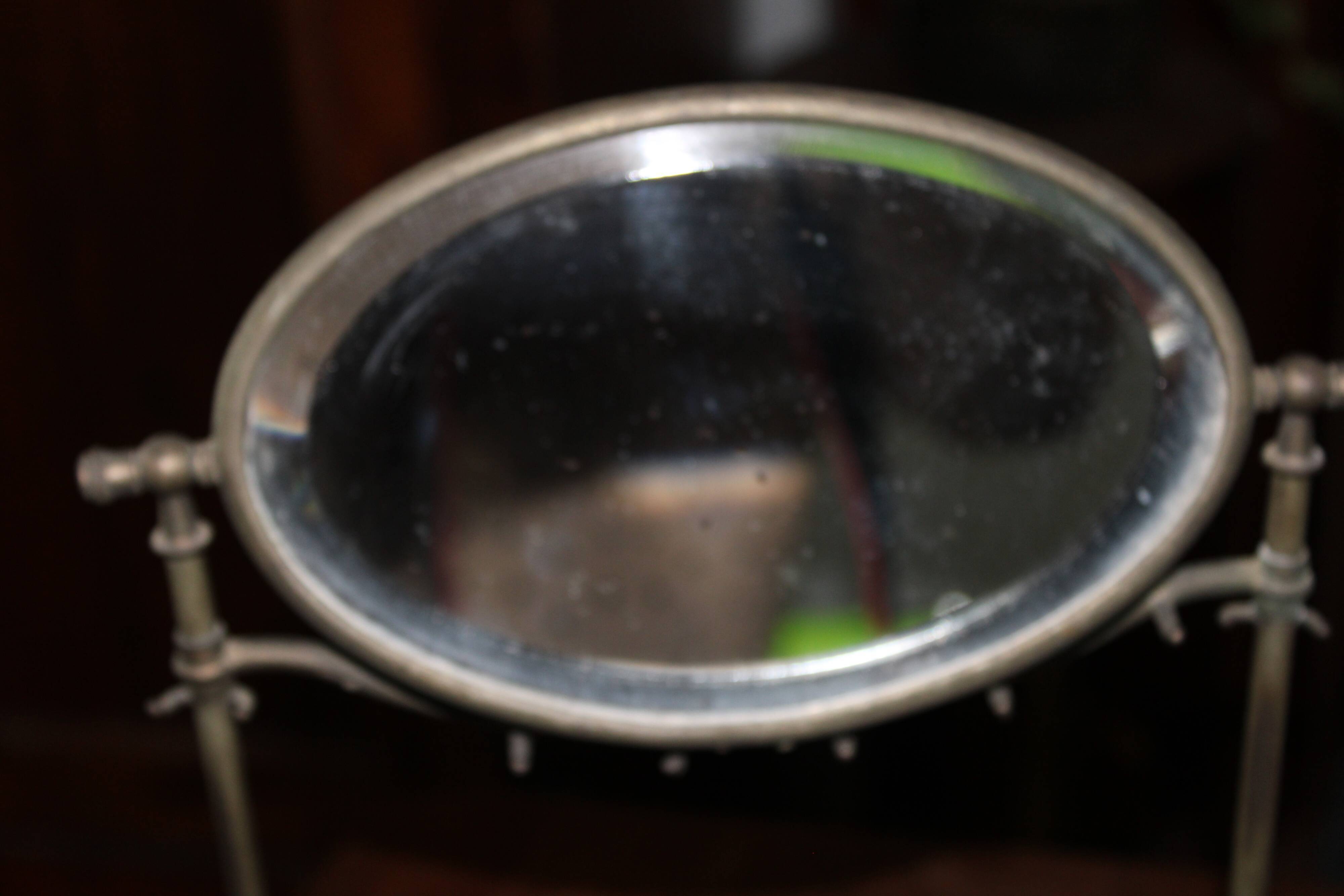 Mirror/psyche jewelry holder