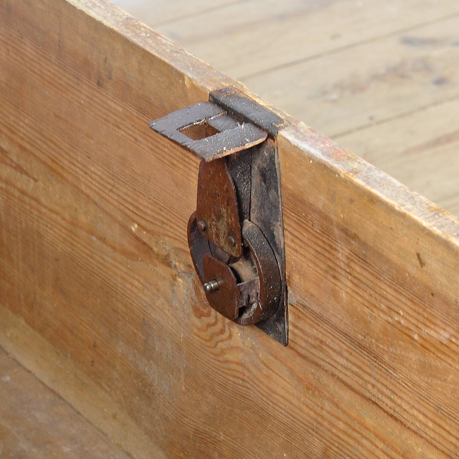 Folk art wedding chest from 1849