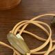 Glass lamp, 2M fabric cable, cotton lampshade