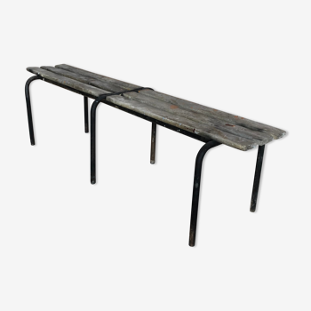 Vintage school bench