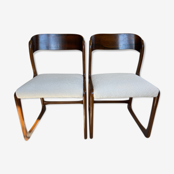 Lot de 2 chaises traineau Baumann