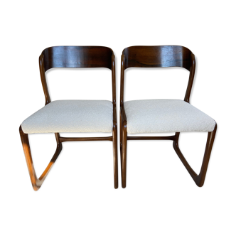 Lot de 2 chaises traineau Baumann