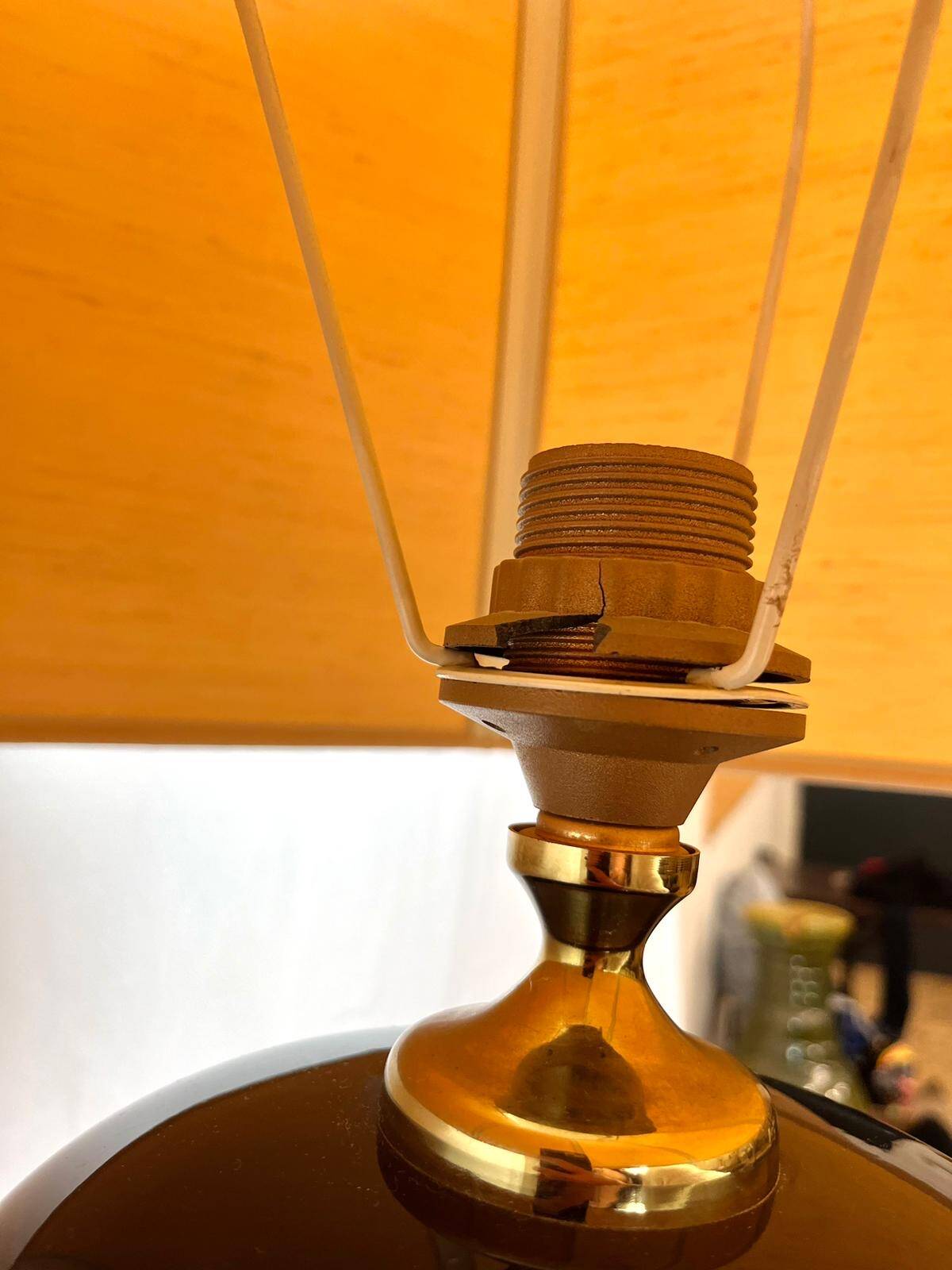 Très grande lampe de bureau Maison Le Dauphin, France, années 1970