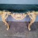 Console Louis XV bois sculpté doré