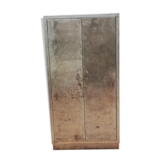 Armoire de cuisine en metal  style industriel année 50/70