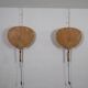Pair Of Ingo Maurer Uchiwa III Wall Lamps For M-Design, 1973