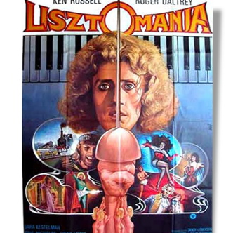 Original vintage 1975 lisztomania ken Russell film poster