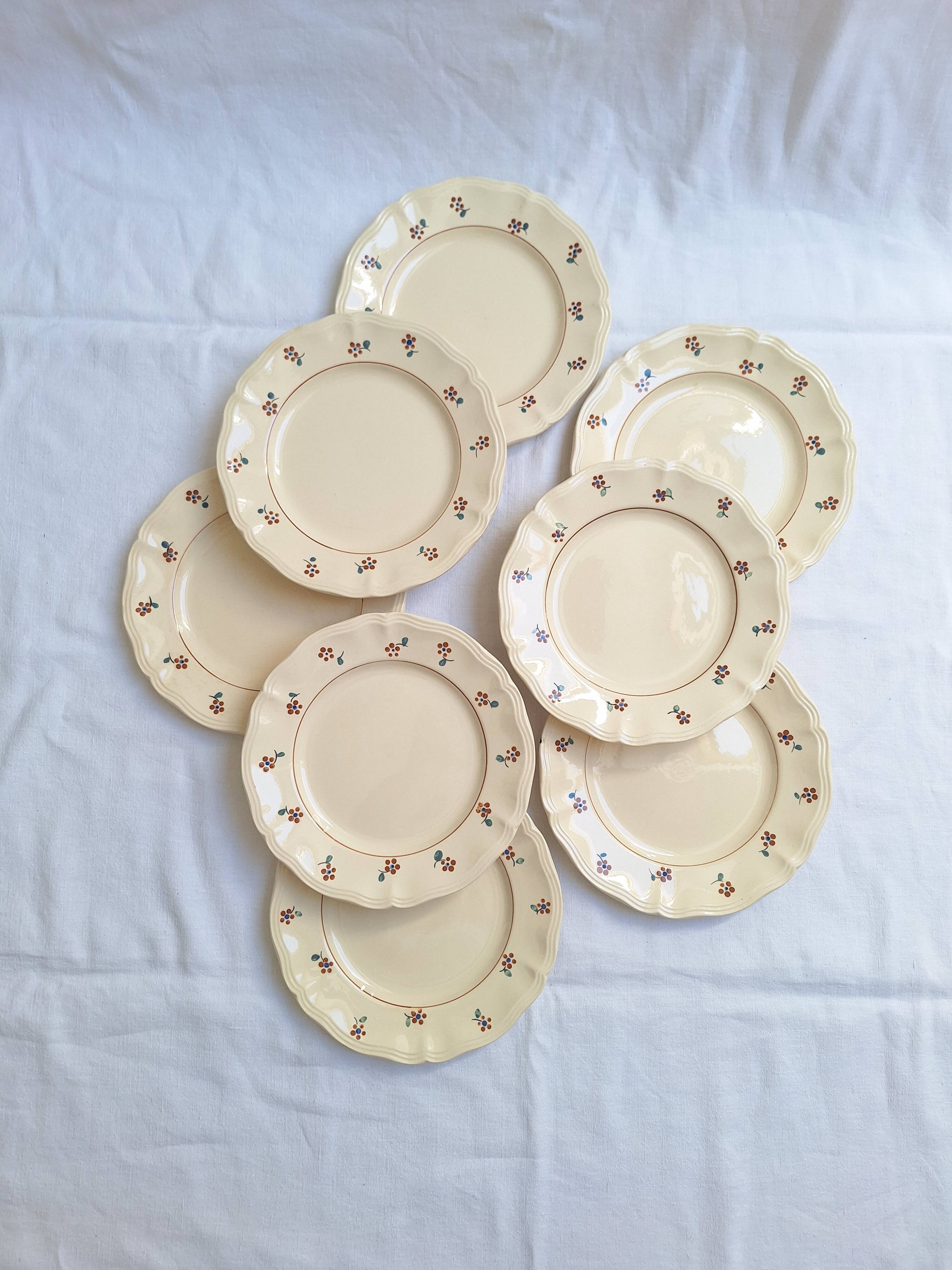 Dessert or starter plates Digoin Sarreguemines