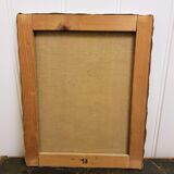 Vintage Oil Painting Swiss Village, 20th Century