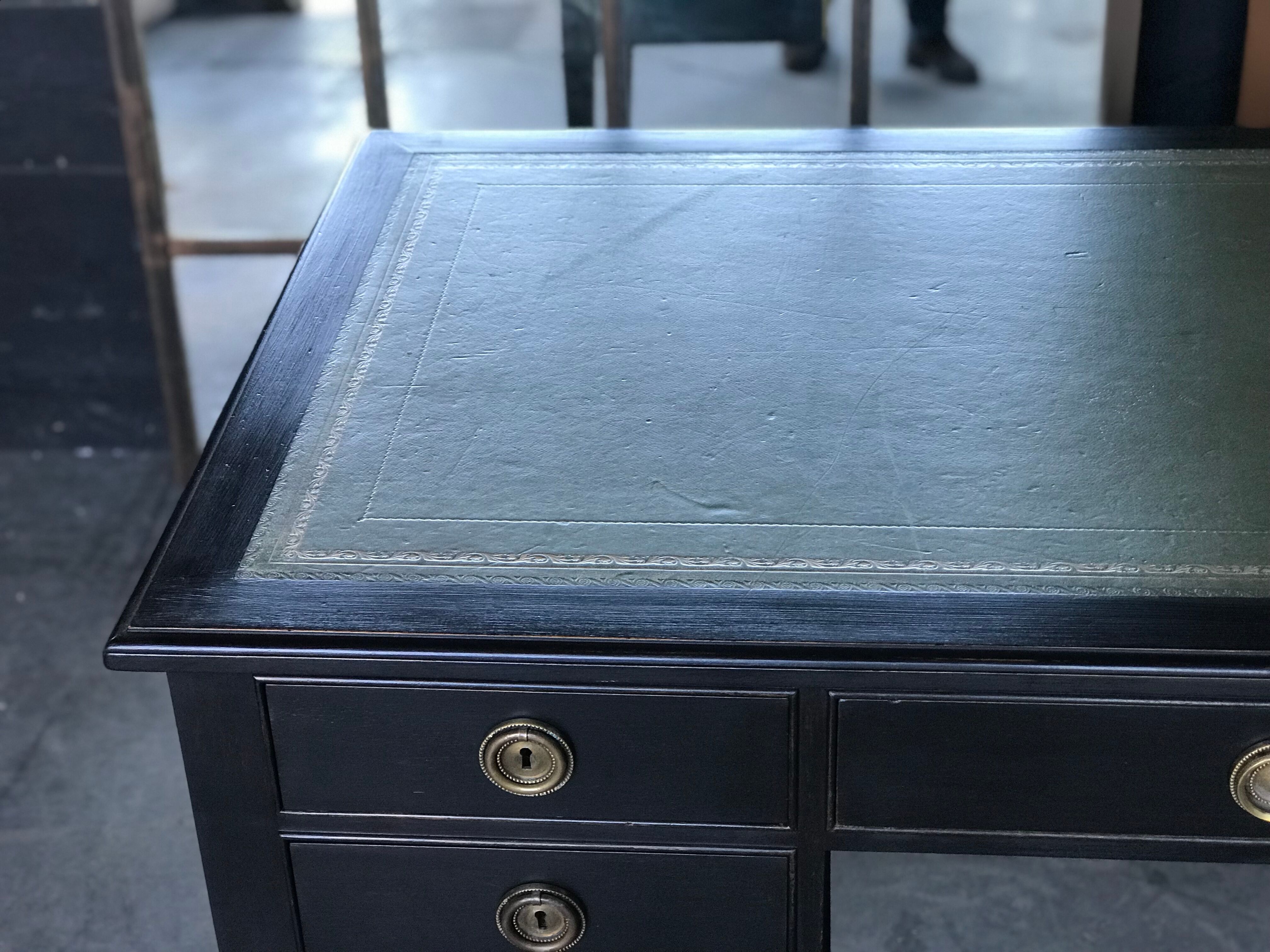 Blackened wooden lady desk