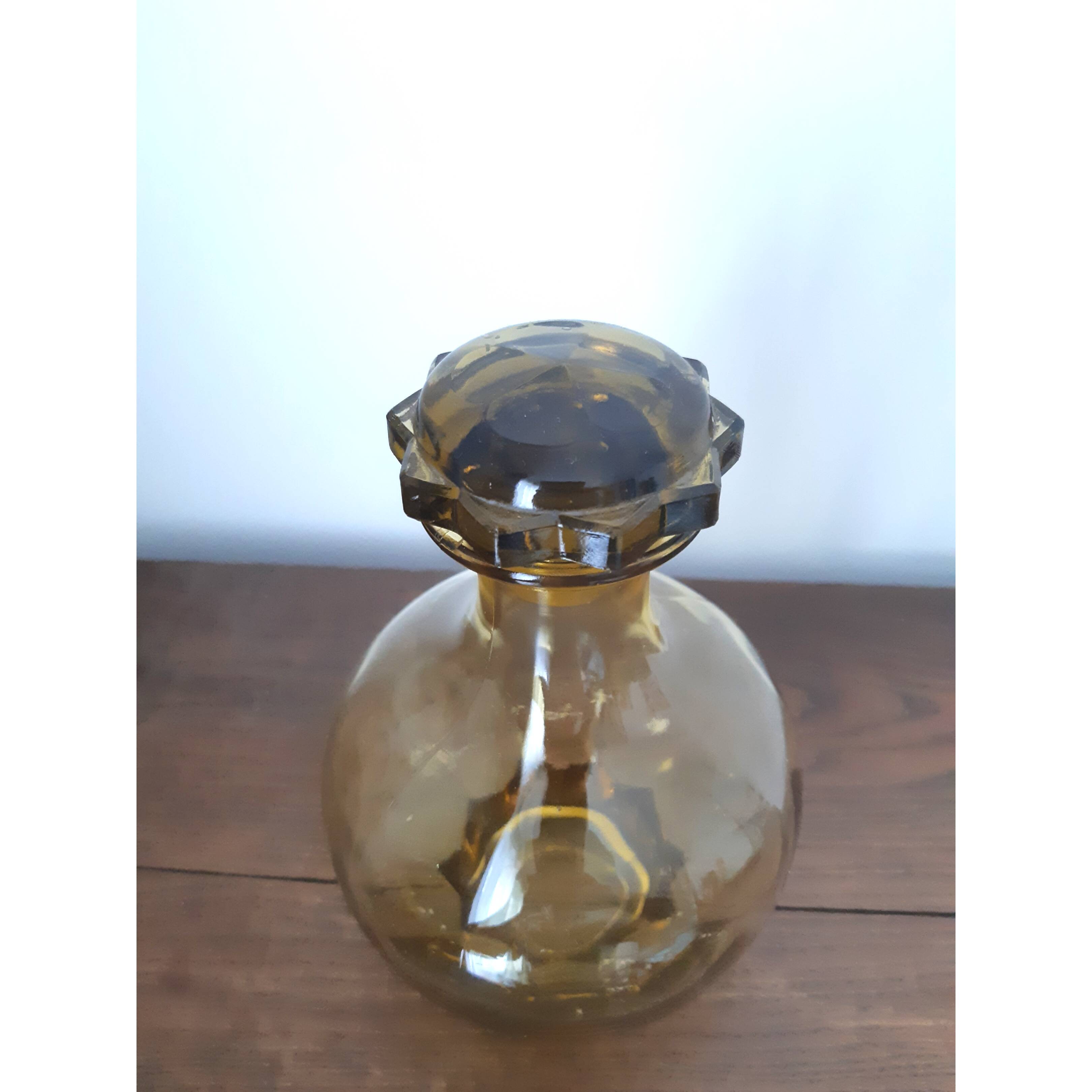 Bottle smoked glass 70s