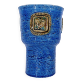 Vase mug en céramique Rimini Blu par Aldo Londi pour Bitossi Italie 1970