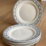 Lot 6 Plates Iron Earth