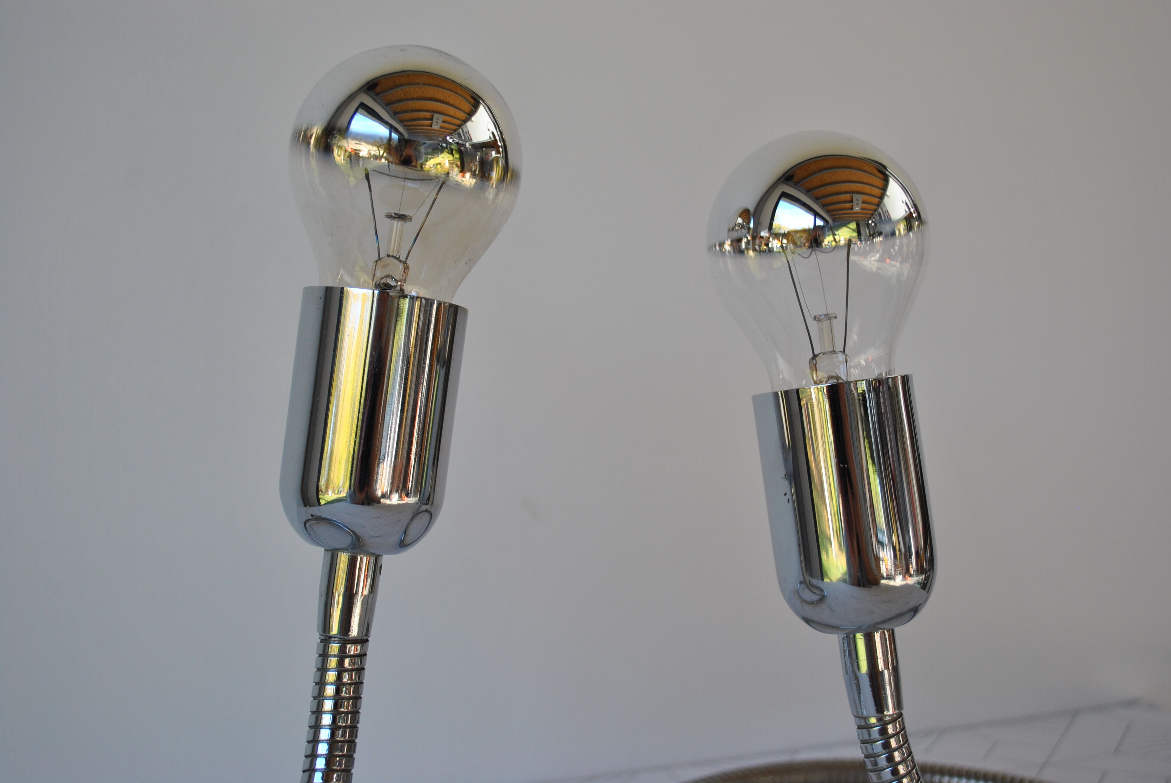 Snake model lamps pair by Gepo ,1970