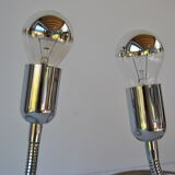 Snake model lamps pair by Gepo ,1970