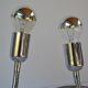 Snake model lamps pair by Gepo ,1970