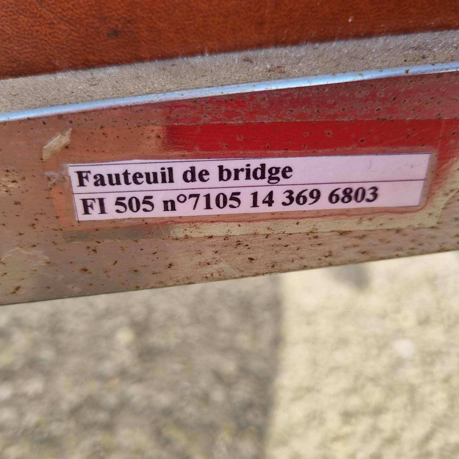 Skaï armchair from 1960, Baughman