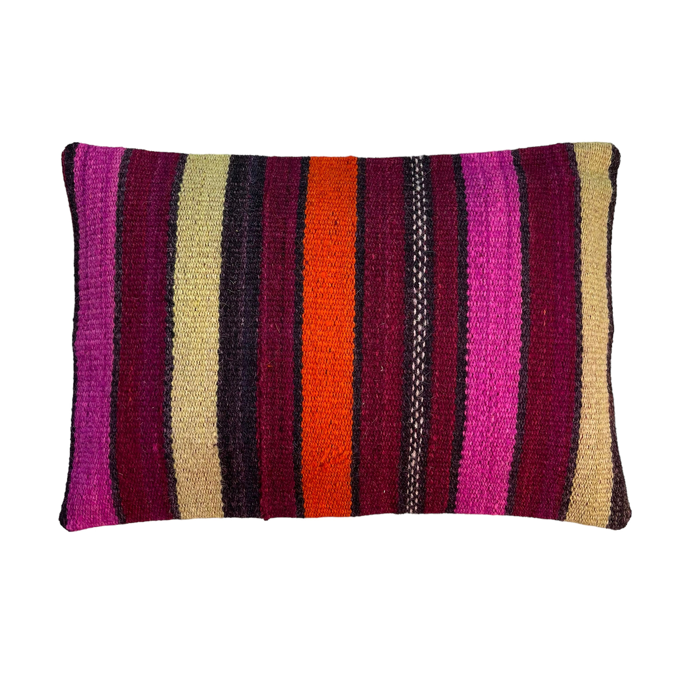 Vintage turkish kilim cushion cover, 30 x 50 cm