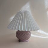 Candy pink ceramic lamp