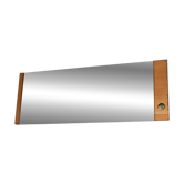 Grand miroir fumé encadrement asymétrique, années 70