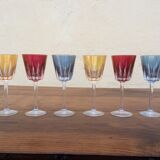 Colored wine glasses