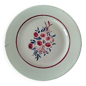 Assiette plate Badonviller Modele Francine